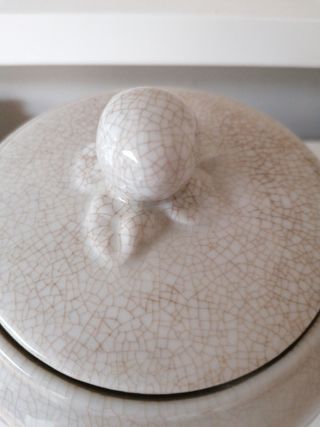 Dos jarrones con tapa