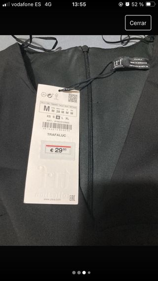 vestido negro Zara