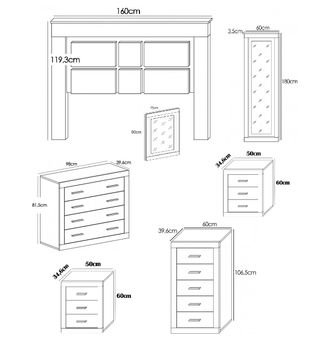 Dormitorio de calidad en color cámbria-grafito.