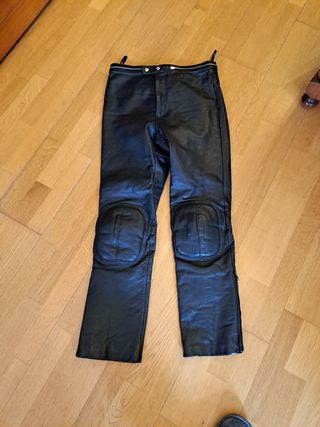 Pantalon moto cuero