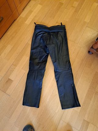 Pantalon moto cuero