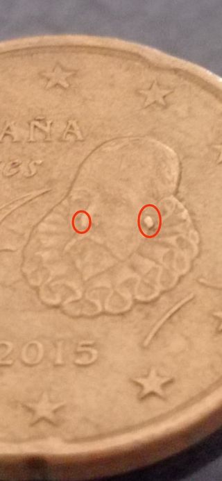 A111 - Error , 20 Centimos España 2015 .