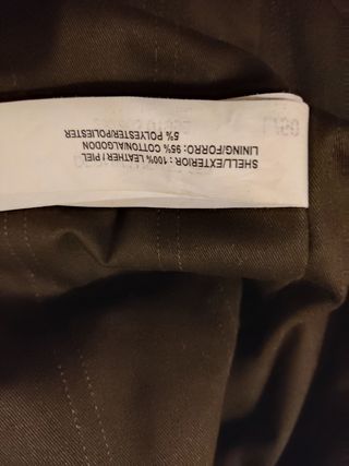 Chaqueta de cuero marrón