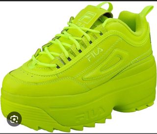bambas fila Disruptor amarillo fluorescente