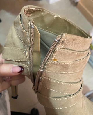 Botín marrón tacón aguja