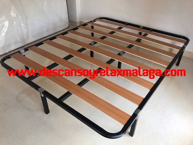 cama completa colchon visco y somier