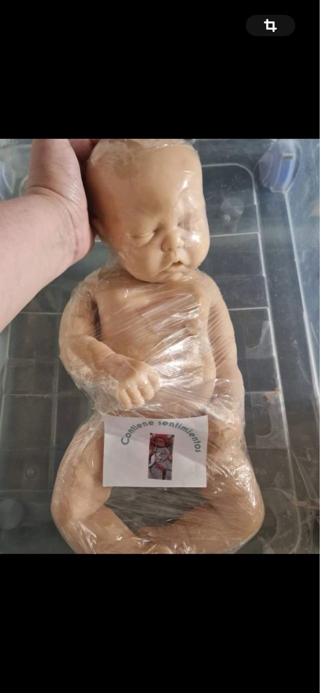 reborn silicona para pintar 50 cm