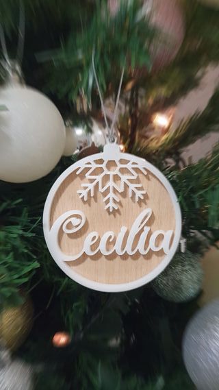 Bola navidad personalizada.
