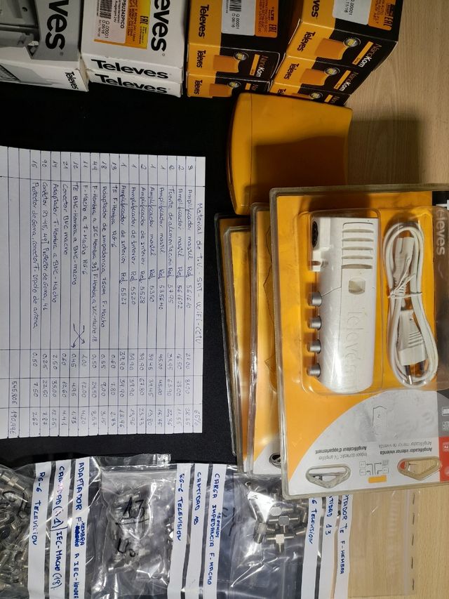 Material de televisión y sat