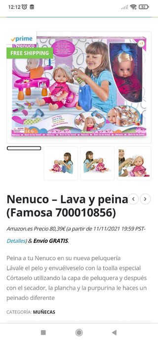 Set peluquería Nenuco