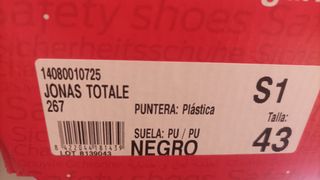 Zapatillas de seguridad para trabajar