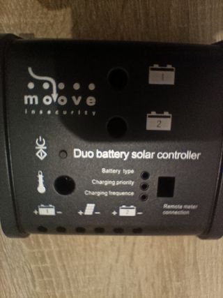 Cargador solar dos baterias 