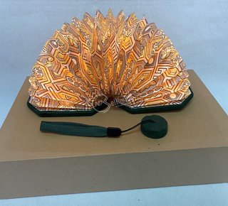 Lampada  lanterna LED a fisarmonica in velluto