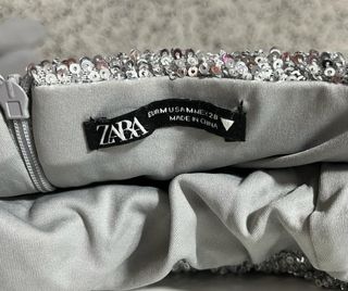 Vestido mini de lentejuelas fiesta Zara