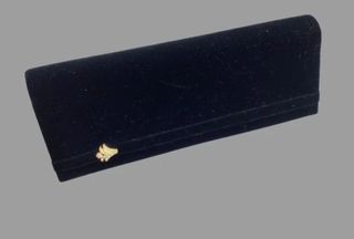 BOLSO DE MANO TERCIOPELO NEGRO CLUTCH