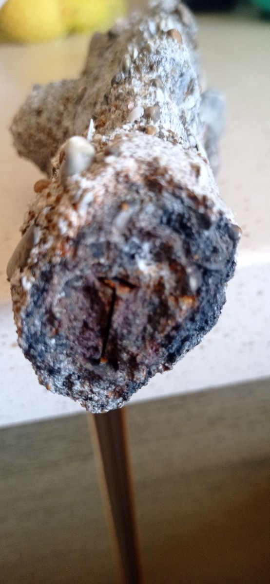 Fulgurita de rayo mineral roca