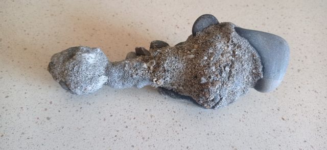 Fulgurita de rayo mineral roca