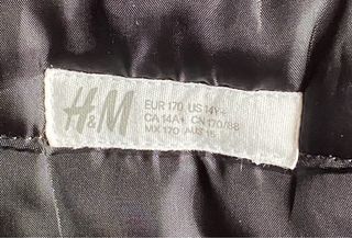 Parka de invierno H&M talla 14 o S/M adultos