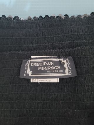 Falda negra de lentejuelas vintage