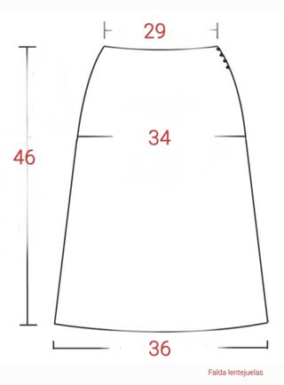 Falda negra de lentejuelas vintage