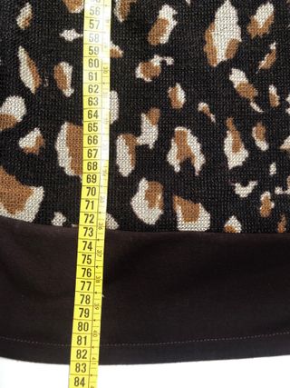 Vestido con delantero tipo leopardo. Ver medidas