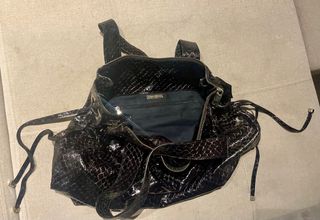 Bolso negro de piel Roberto Verino