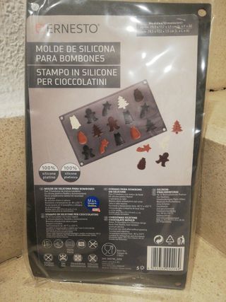 Moldes de silicona navideños