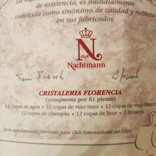 Cristalería Florencia con mueble Nuevo