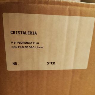 Cristalería Florencia con mueble Nuevo