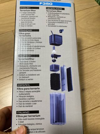 Filtro para terrario