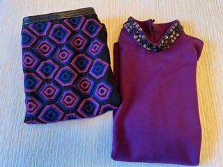 Conjunto de blusa y falda de PdH