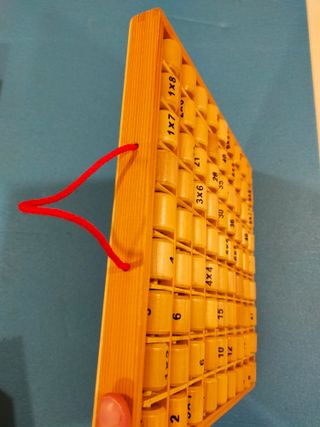 Juguete Educativo. Tabla de Multiplicar de Madera