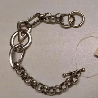 Pulsera cadena color plata