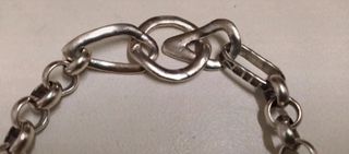 Pulsera cadena color plata