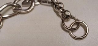 Pulsera cadena color plata