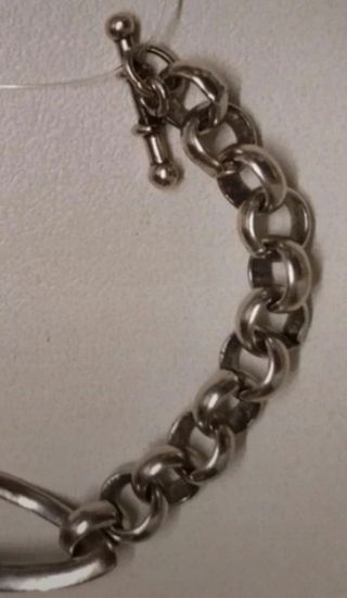 Pulsera cadena color plata