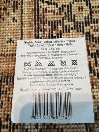 Elegantes alfombras 60 x 100 cm vintage(2 unidad)