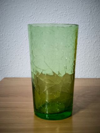 Vasos altos vintage de vidrio.