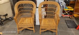 Sillones de mimbre