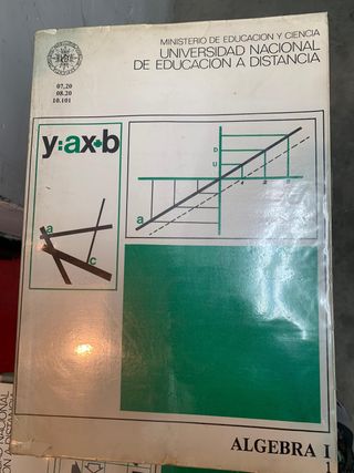 libros algebra y matematicas UNED