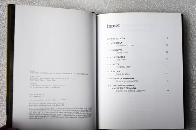 CASABLANCA - DVD - Edic. libro