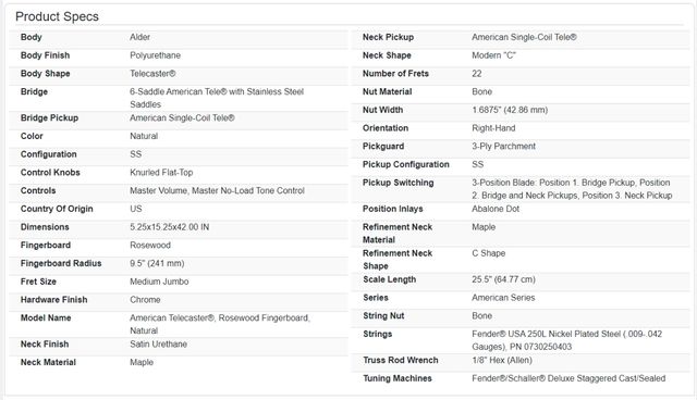 Guitarra fender american telecaster
