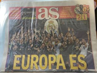 Súpercopas Europa Real Madrid  Diario AS y Marca