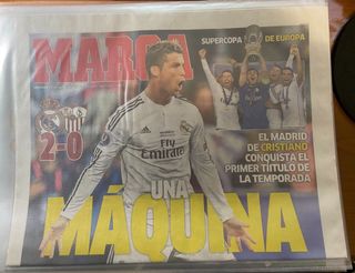 Súpercopas Europa Real Madrid  Diario AS y Marca