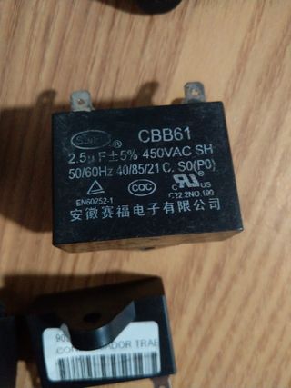Condensadores de ventiladores de a/a.