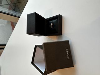 Anillo oro blanco 18 quilates y diamante