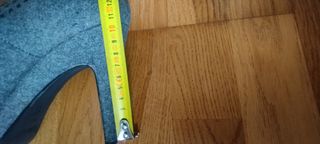 Zapatos de tacón grises peeptoes de BE Estado Puro