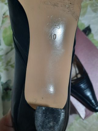 Zapato clasico piel negro una sola puesta