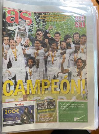 Súpercopas España Real Madrid  Diario AS y Marca