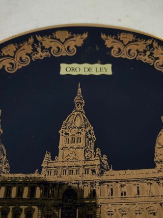 PLATO DE PORCELANA "PALACIO MUNICIPAL DE A CORUÑA"